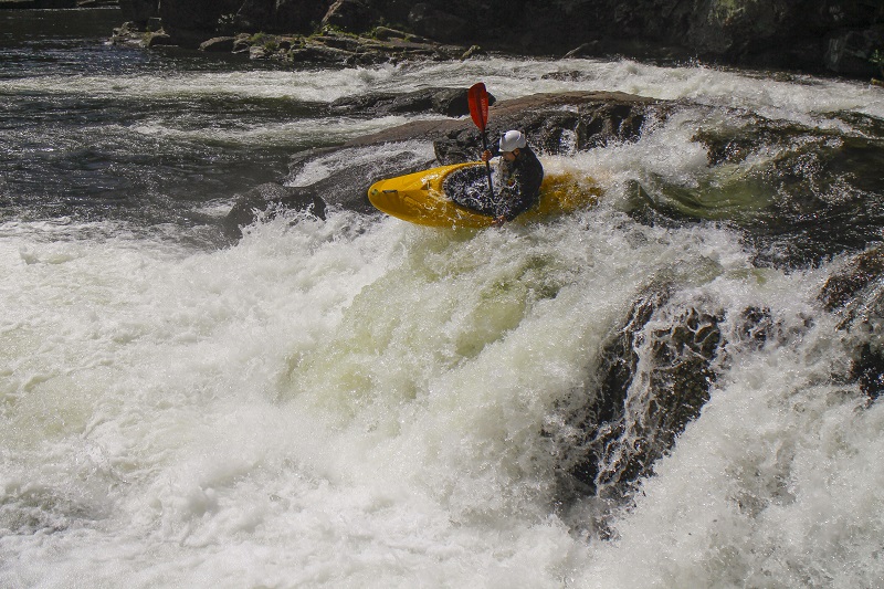 Waterfall kayaking