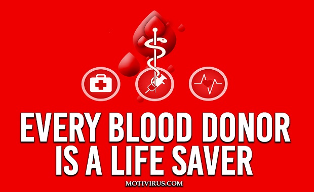 Motivational blood donation quotes and slogans
